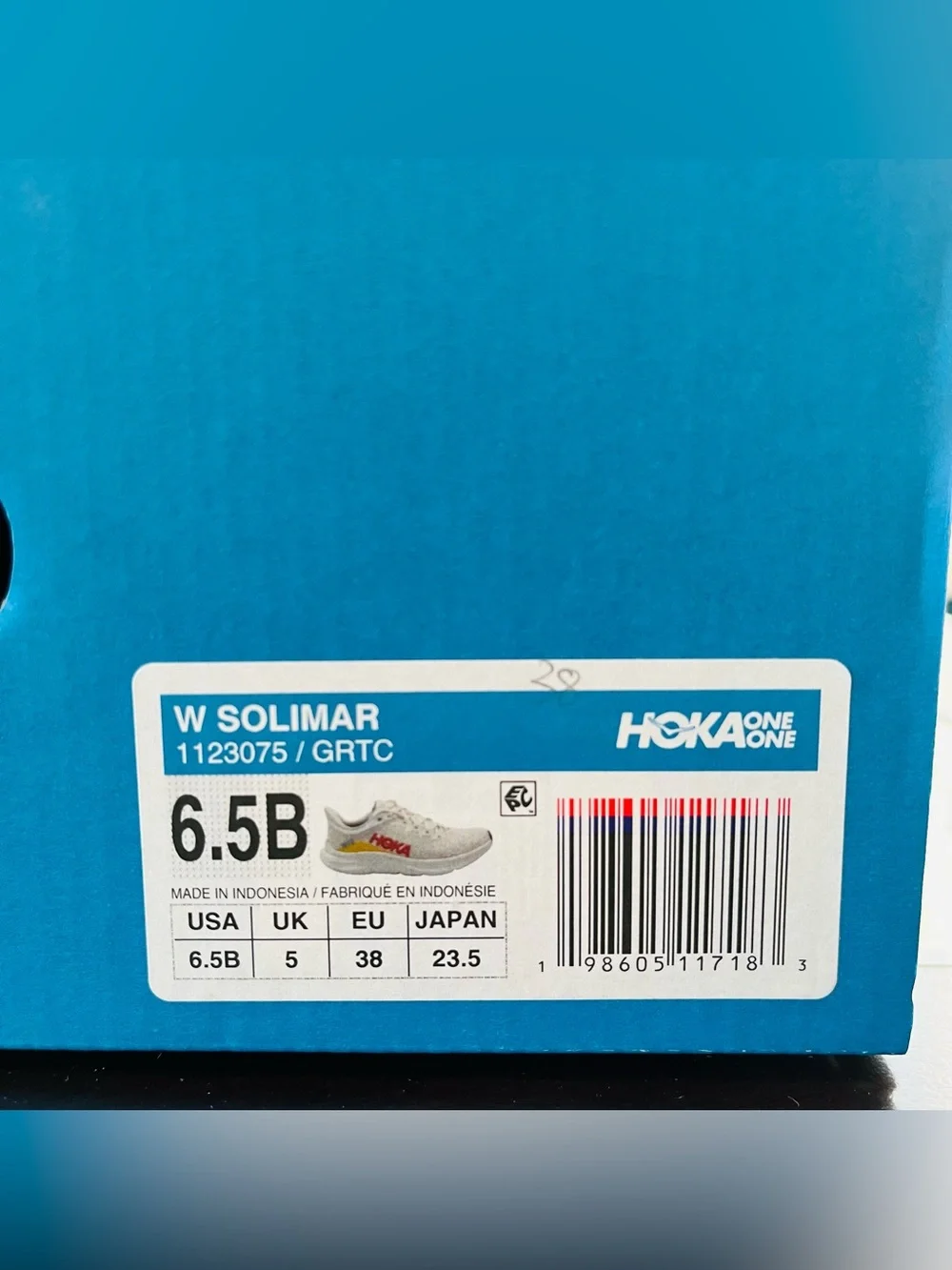Sz 6.5 Hoka Solimar Women's Running Sneaker Shoes Grout/Cerise 1123075/GRTC